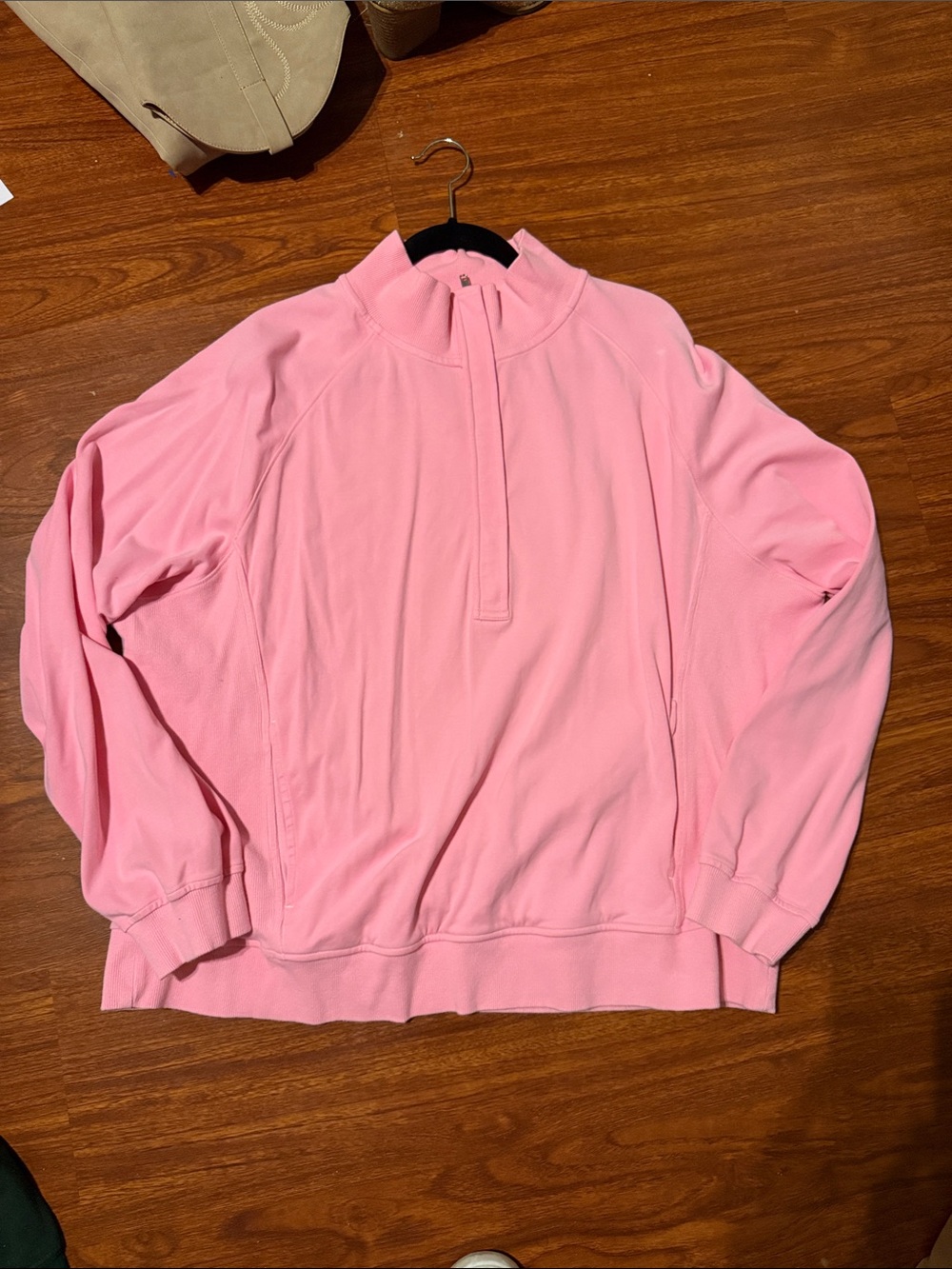 Ptula pink half zip size XL